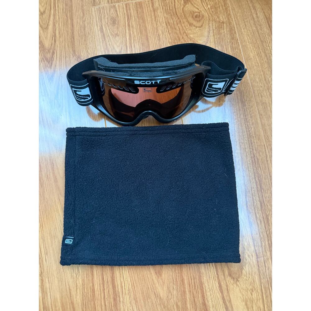Vintage Scott Motocross Goggles Black Frame MX BMX Ski Snow Made in USA V8